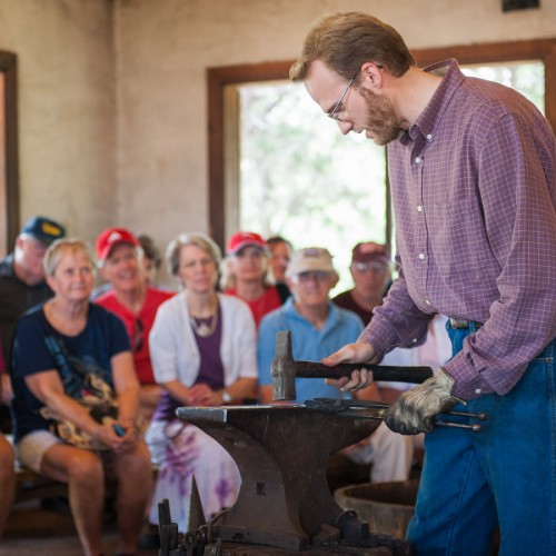 Blacksmithing Demonstration by Caleb Nolen